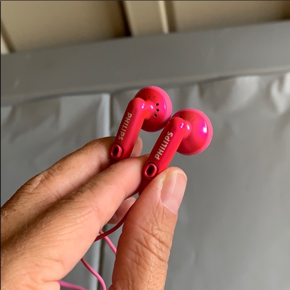 Pink Philips Headphones